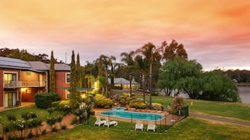 Front of property – evening/night