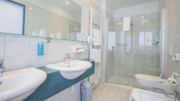 Free toiletries, hair dryer, towels