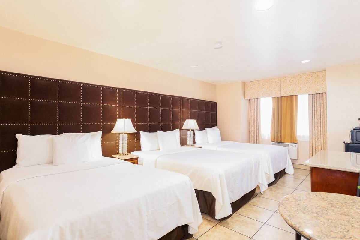 1 bedroom, individually decorated, blackout curtains, iron/ironing board