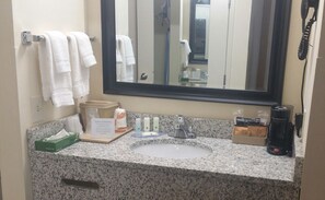 Room, 1 King Bed, Accessible, Non Smoking | Bathroom sink