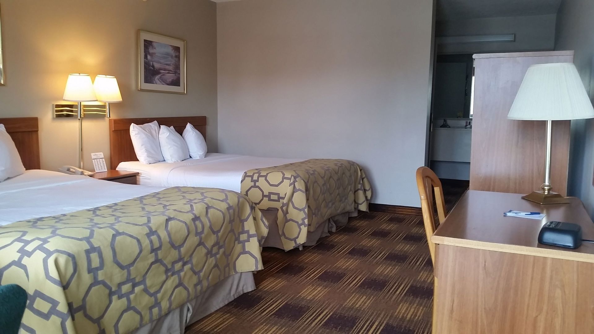 In-room safe, blackout drapes, iron/ironing board