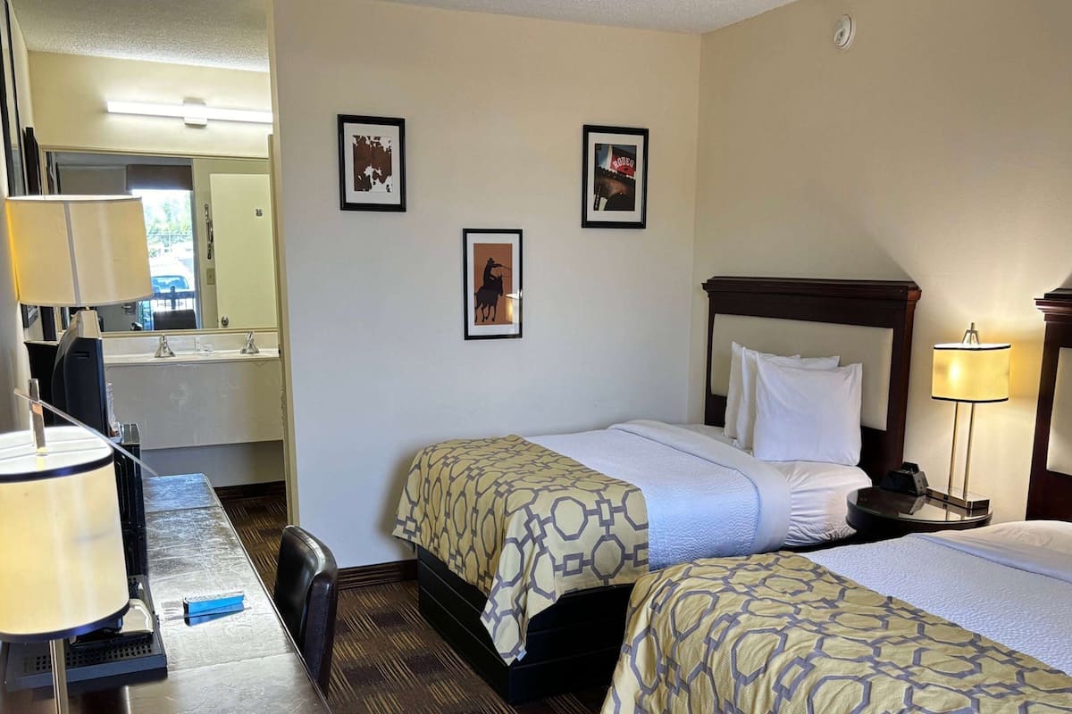In-room safe, blackout curtains, iron/ironing board