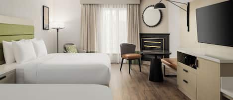Room, 2 Queen Beds | In-room safe, desk, iron/ironing board, free cribs/infant beds