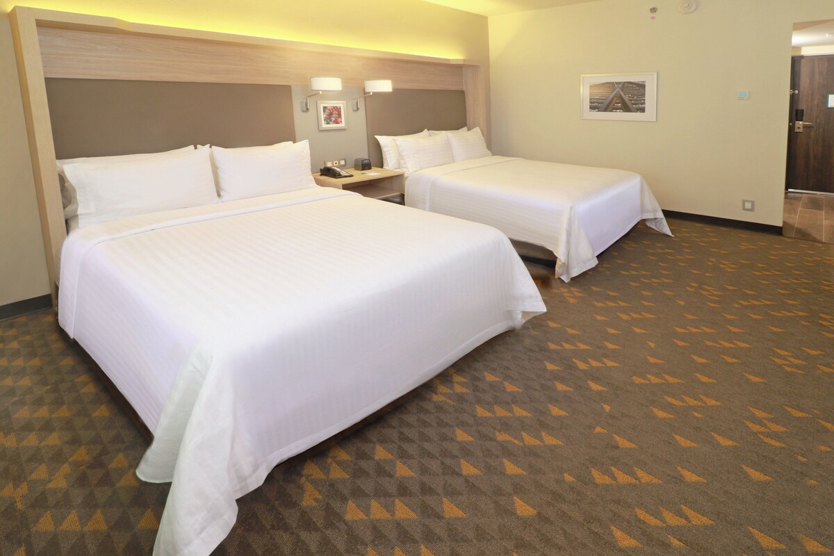 Standard Room, 2 Queen Beds | Minibar, in-room safe, desk, blackout drapes