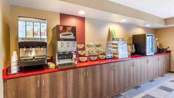 Free daily buffet breakfast