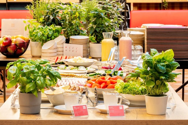 Buffet breakfast for a fee