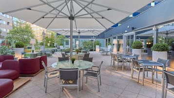 Breakfast, lunch served; local and international cuisine, garden views