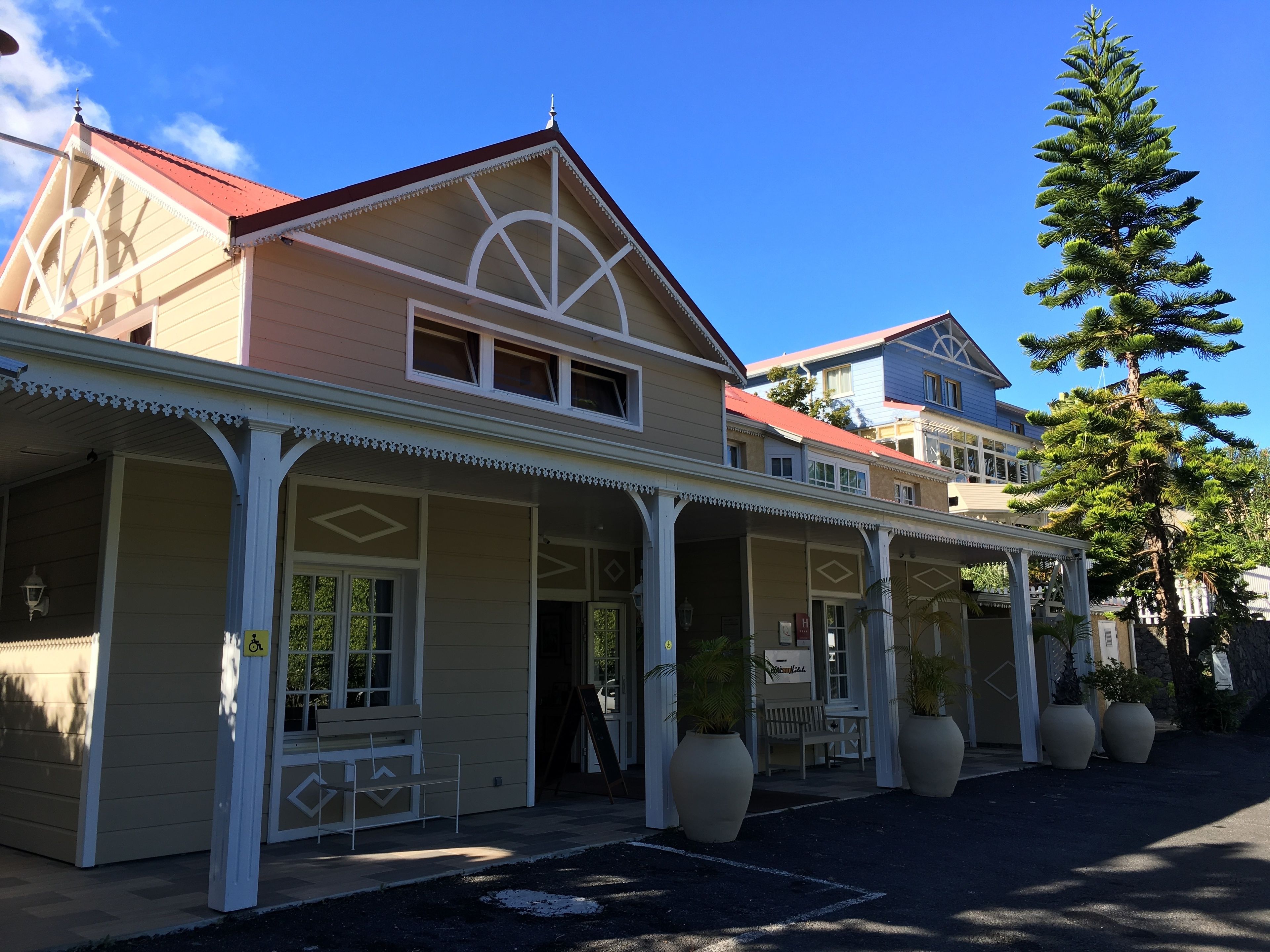 Overnatningsstedets facade