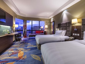 Chambre Deluxe, 2 lits une place | 1 chambre, minibar, coffres-forts dans les chambres, bureau