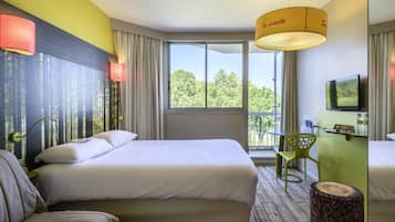 Premium bedding, individually furnished, desk, blackout curtains