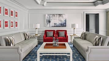 Suite, 1 Bedroom, Balcony | Living room | 37-inch Smart TV with cable channels, TV, video-game console