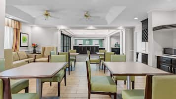 Free daily self-serve breakfast
