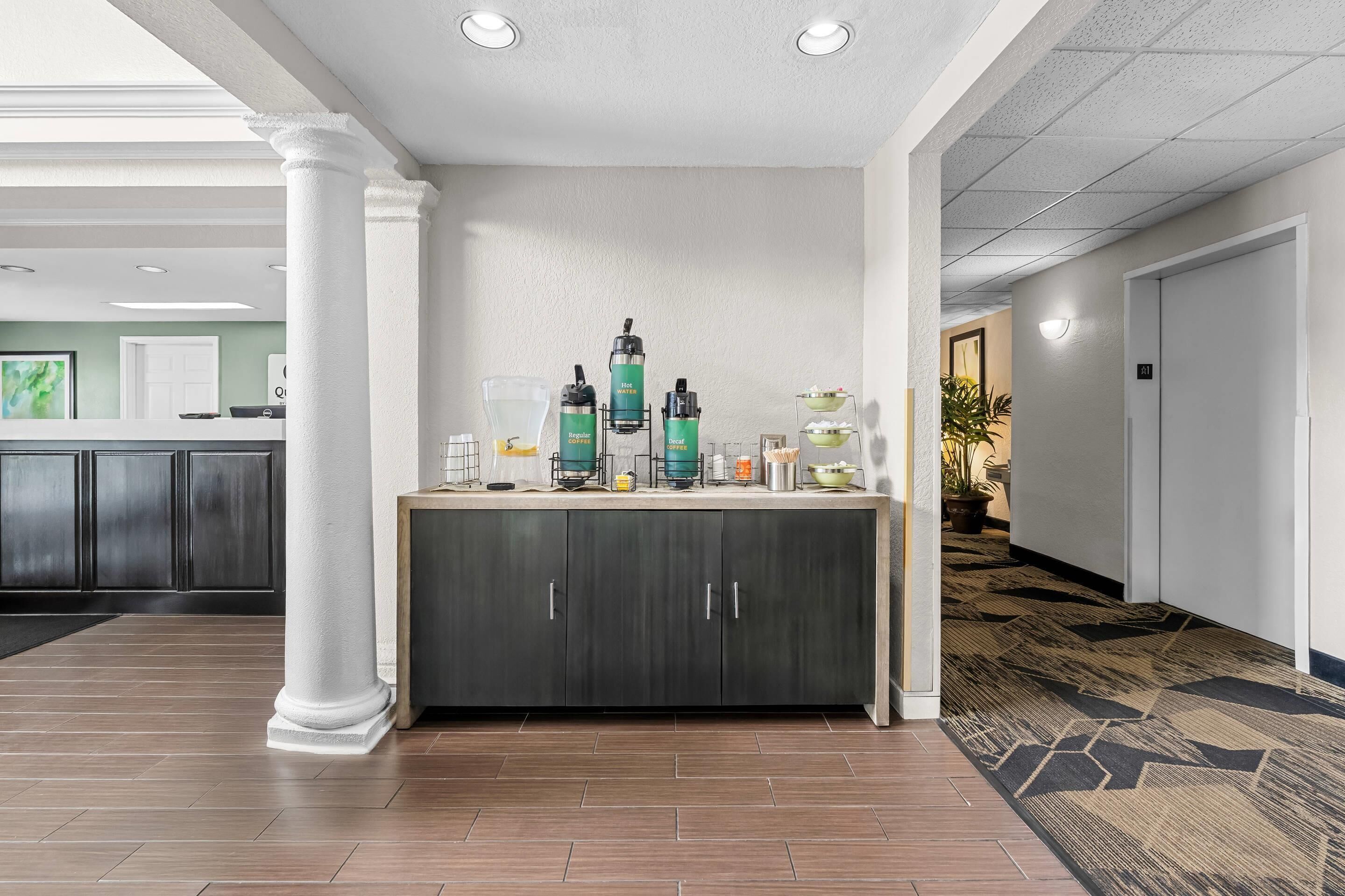 Free daily self-service breakfast 
