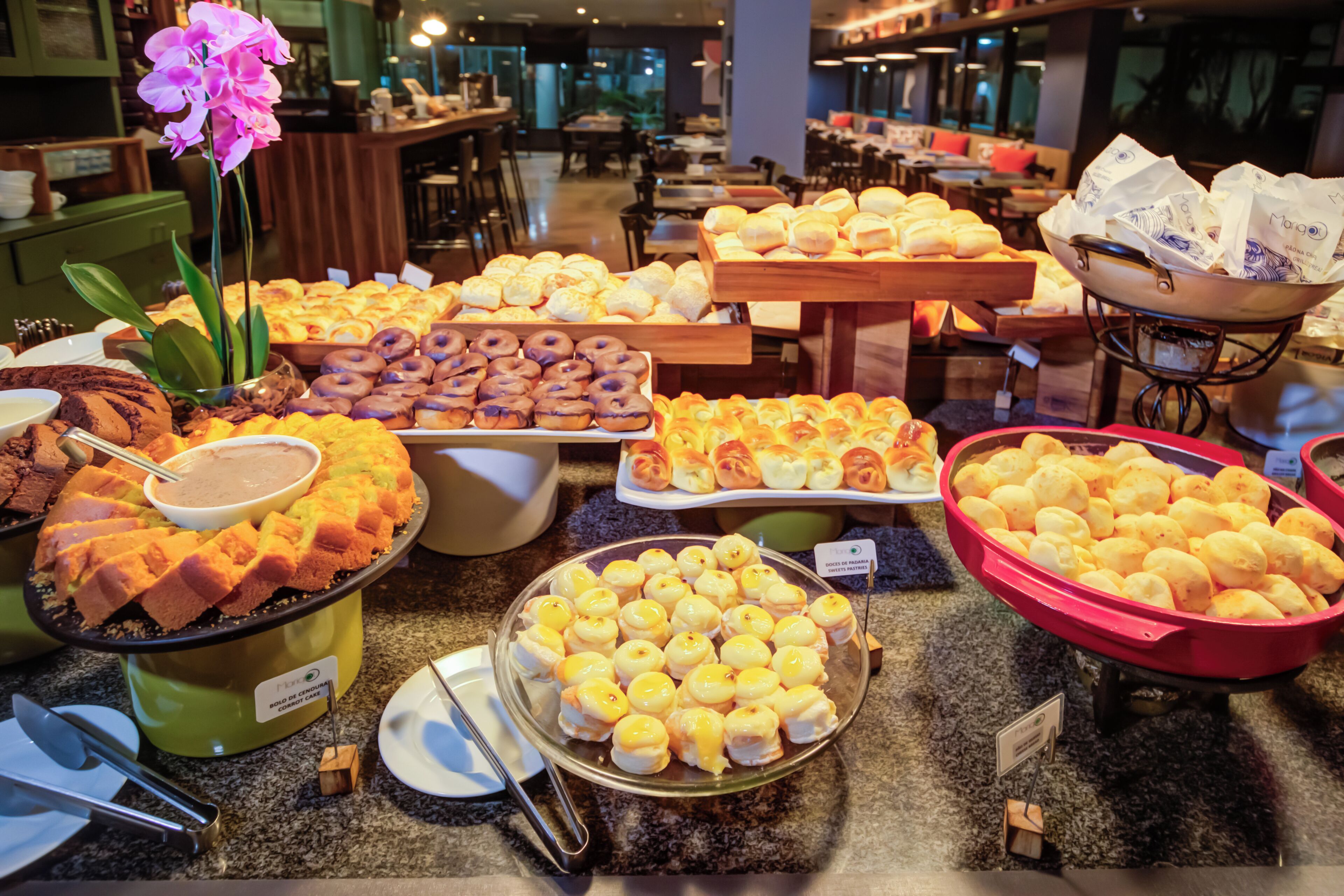 Free daily buffet breakfast
