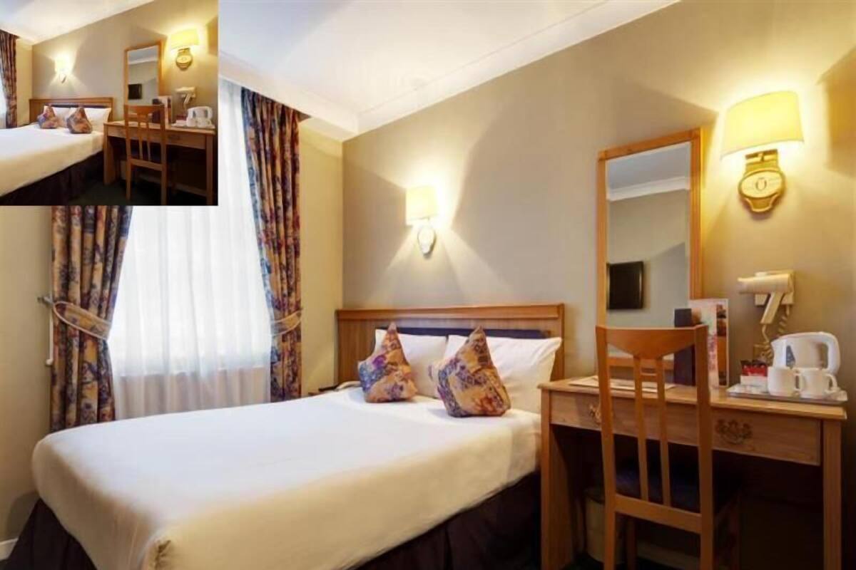 In-room safe, desk, laptop workspace, blackout drapes