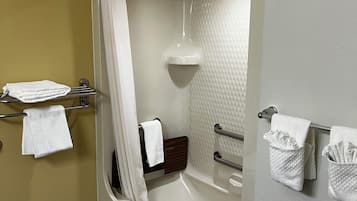 Free toiletries, hair dryer, towels