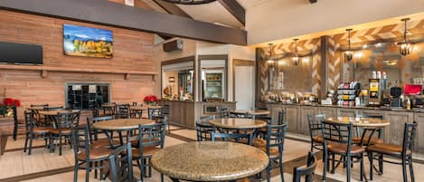 Free daily buffet breakfast