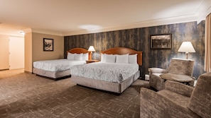 Pillow-top beds, in-room safe, blackout curtains, soundproofing