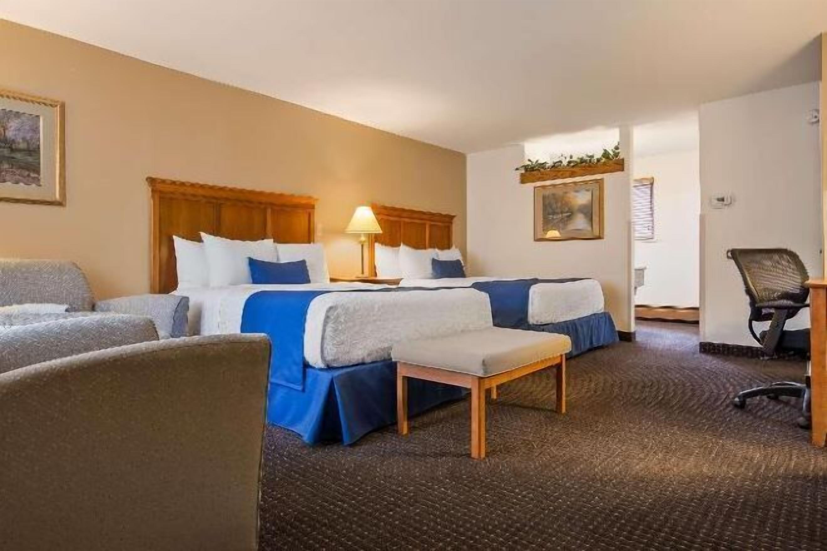 Pillowtop beds, in-room safe, blackout drapes, soundproofing