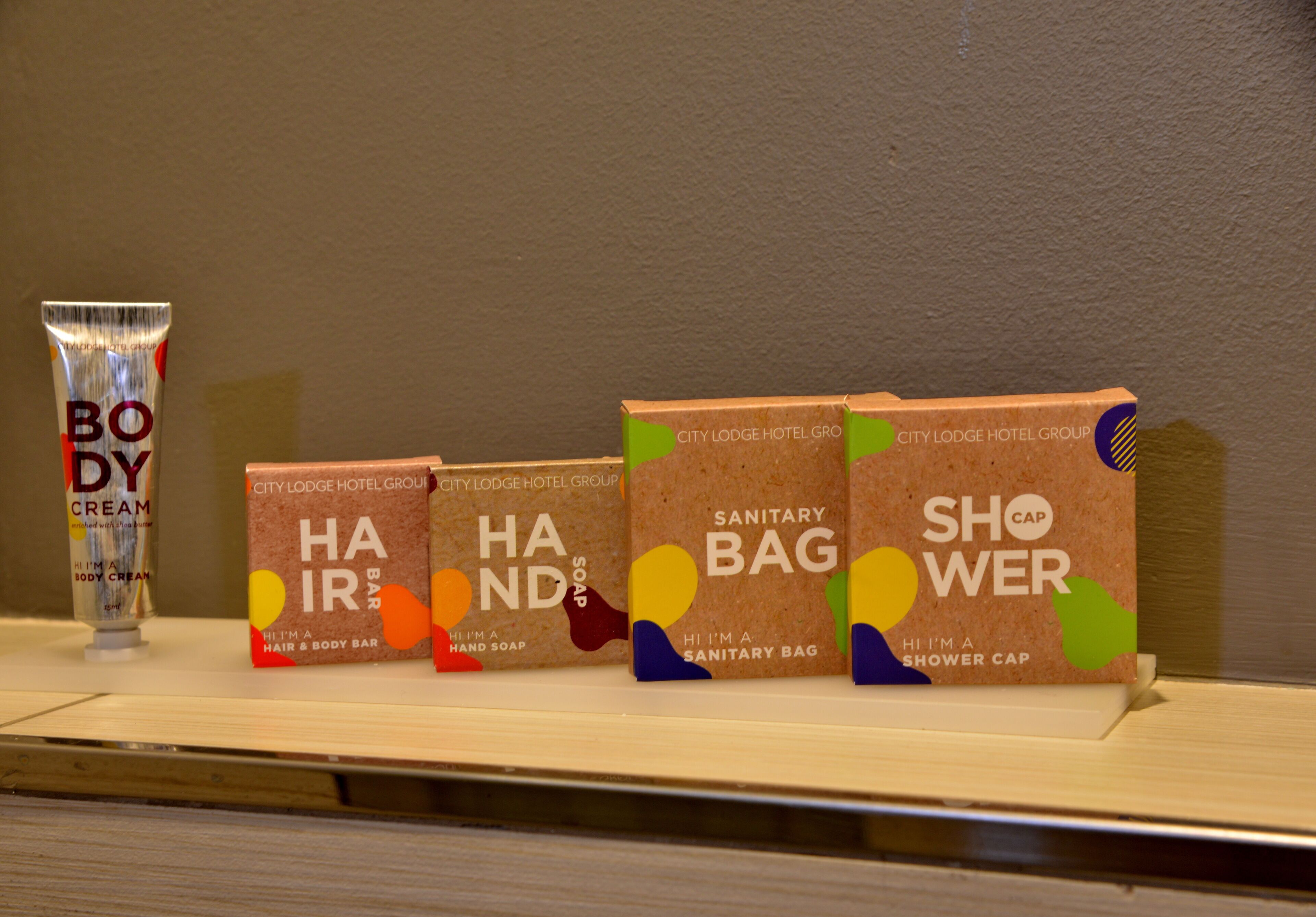 free toiletries, hair dryer, towels