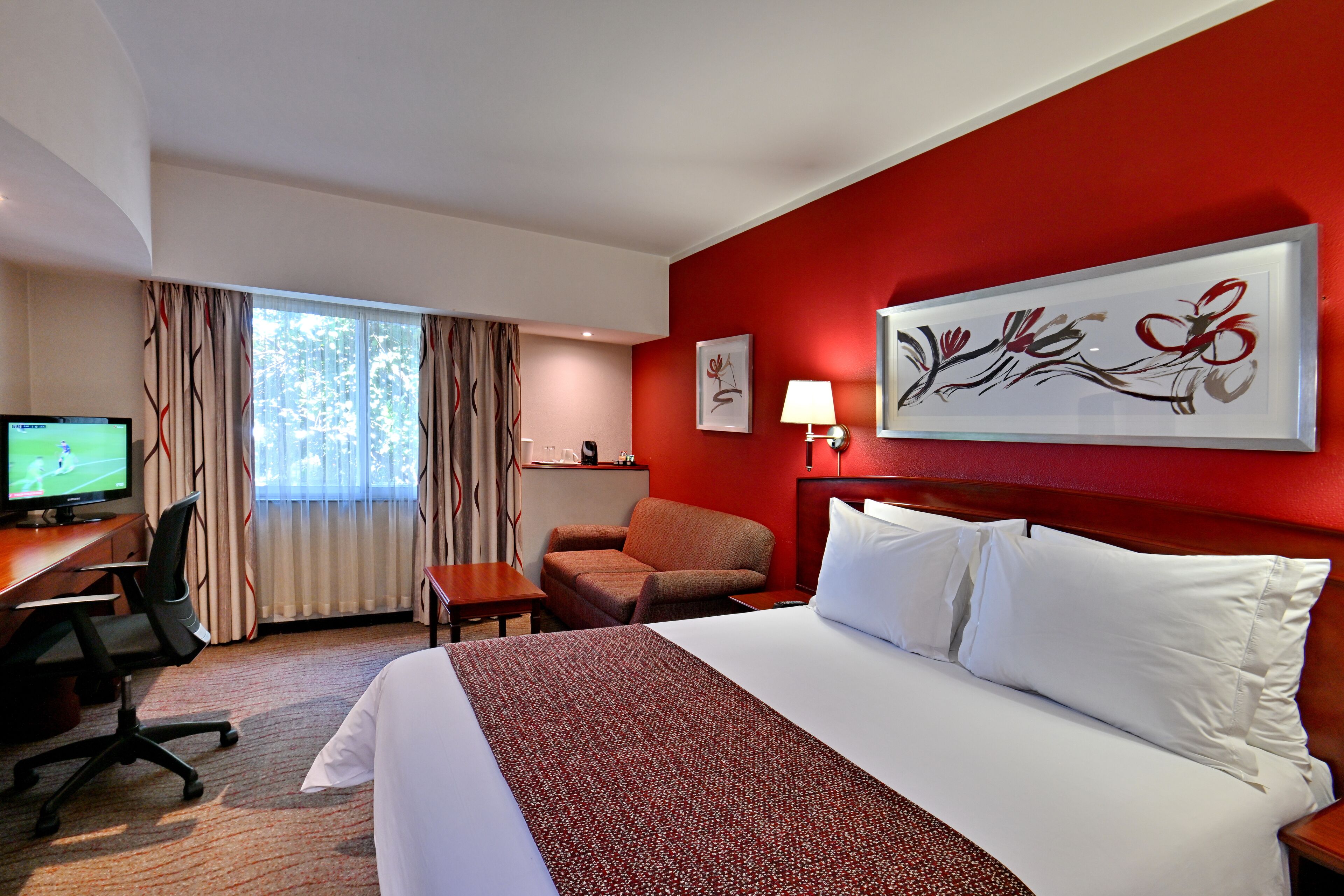 in-room safe, desk, blackout curtains, iron/ironing board