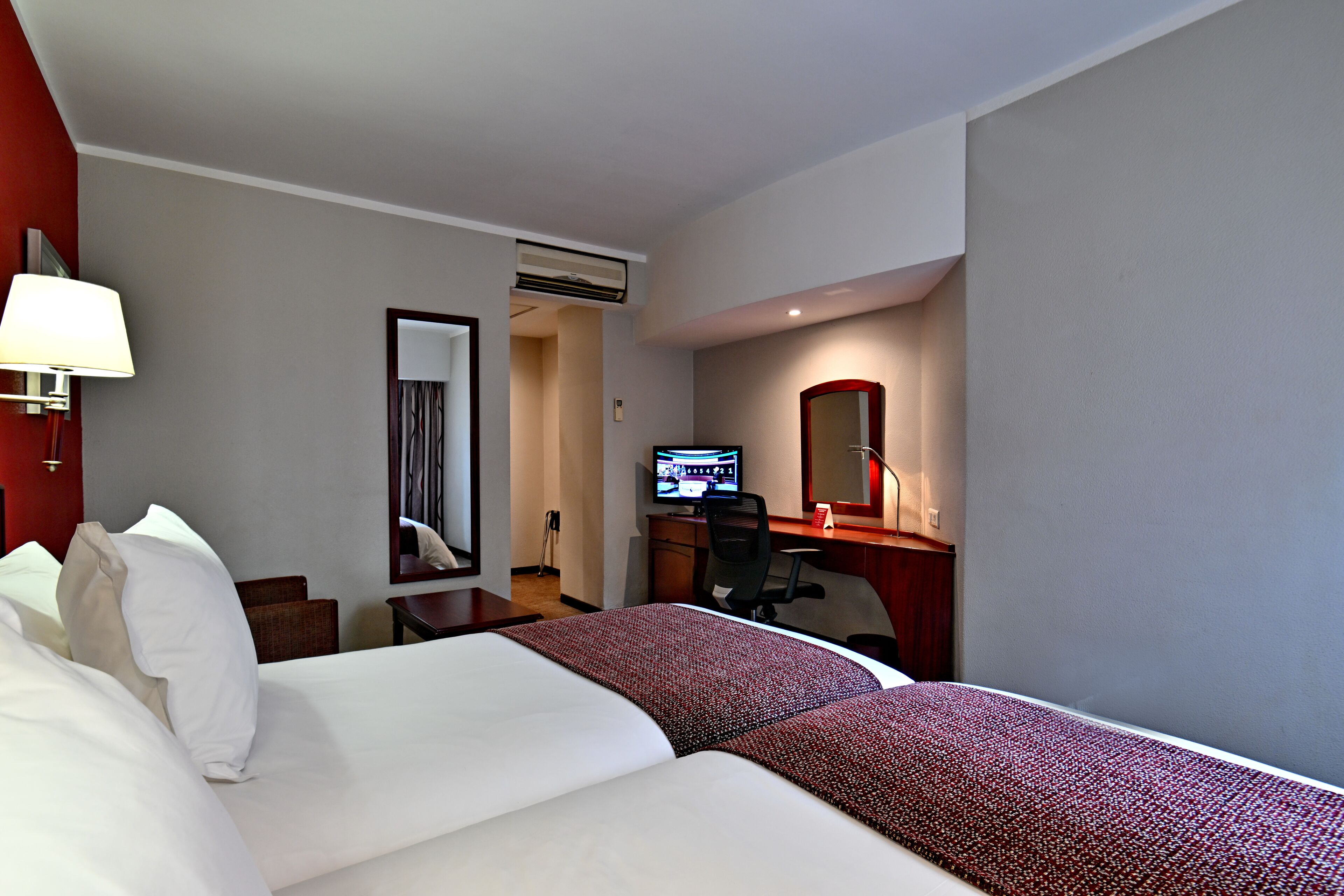 twin room, non smoking | in-room safe, desk, blackout curtains, iron/ironing board