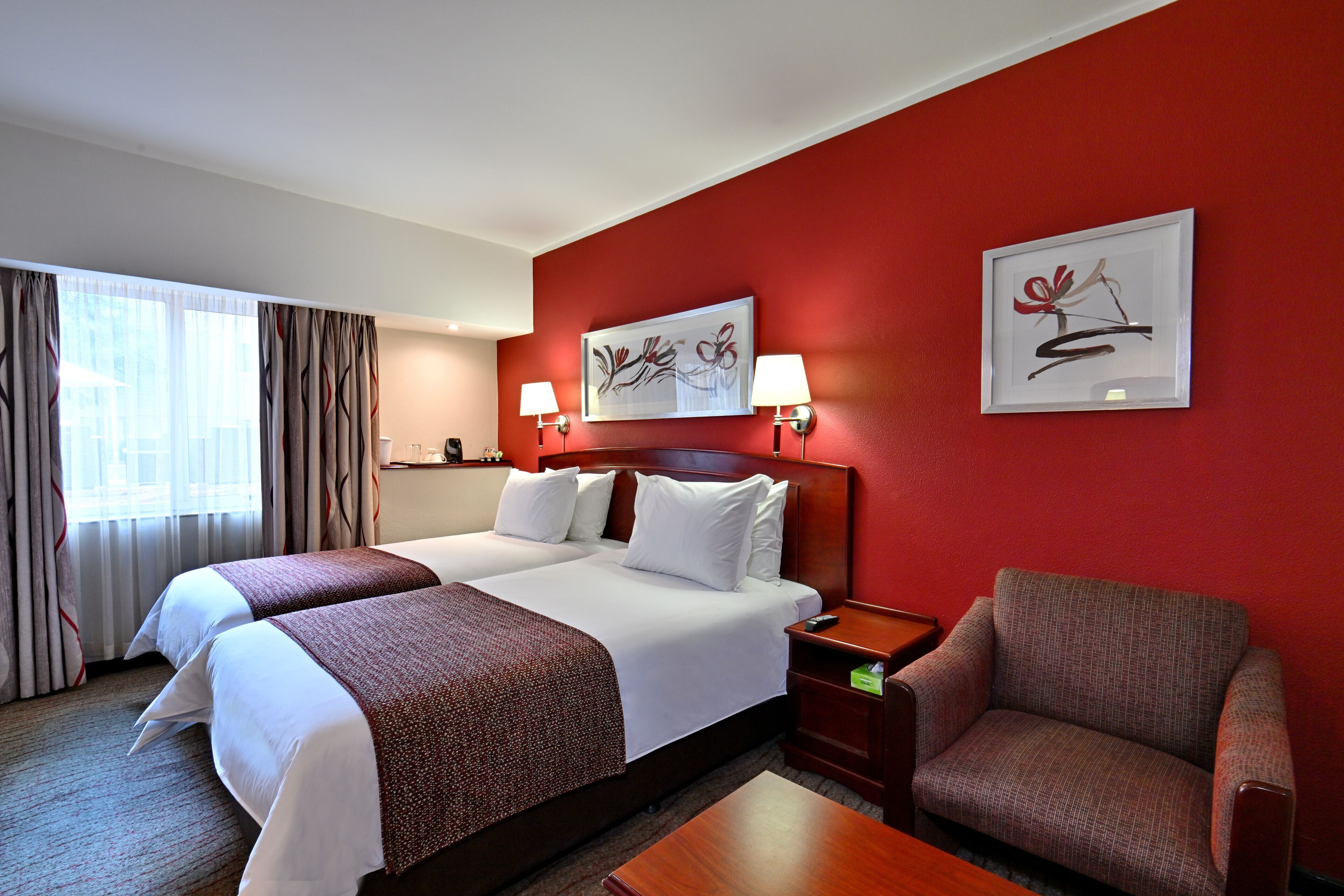 in-room safe, desk, blackout curtains, iron/ironing board