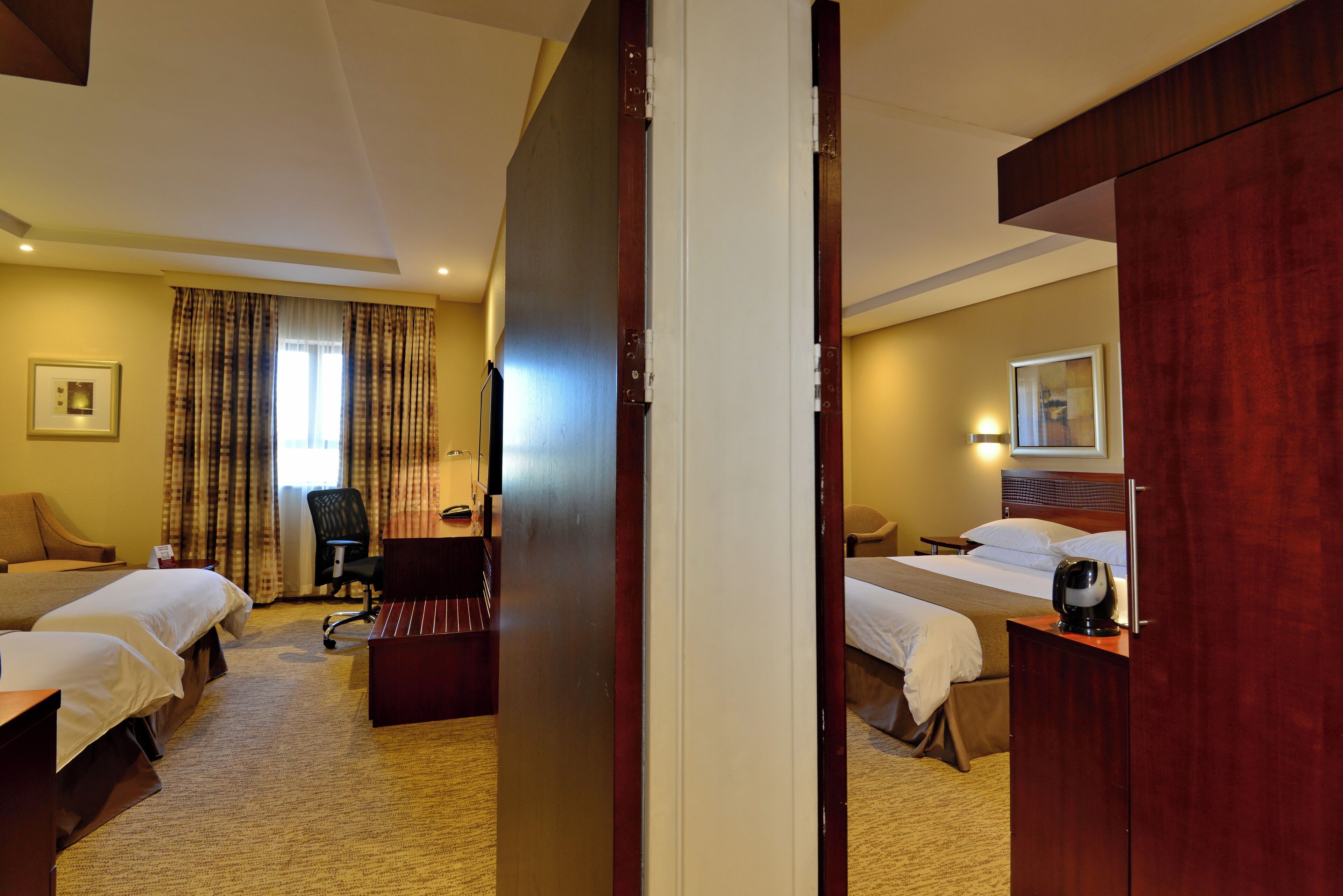 premium bedding, in-room safe, desk, blackout curtains