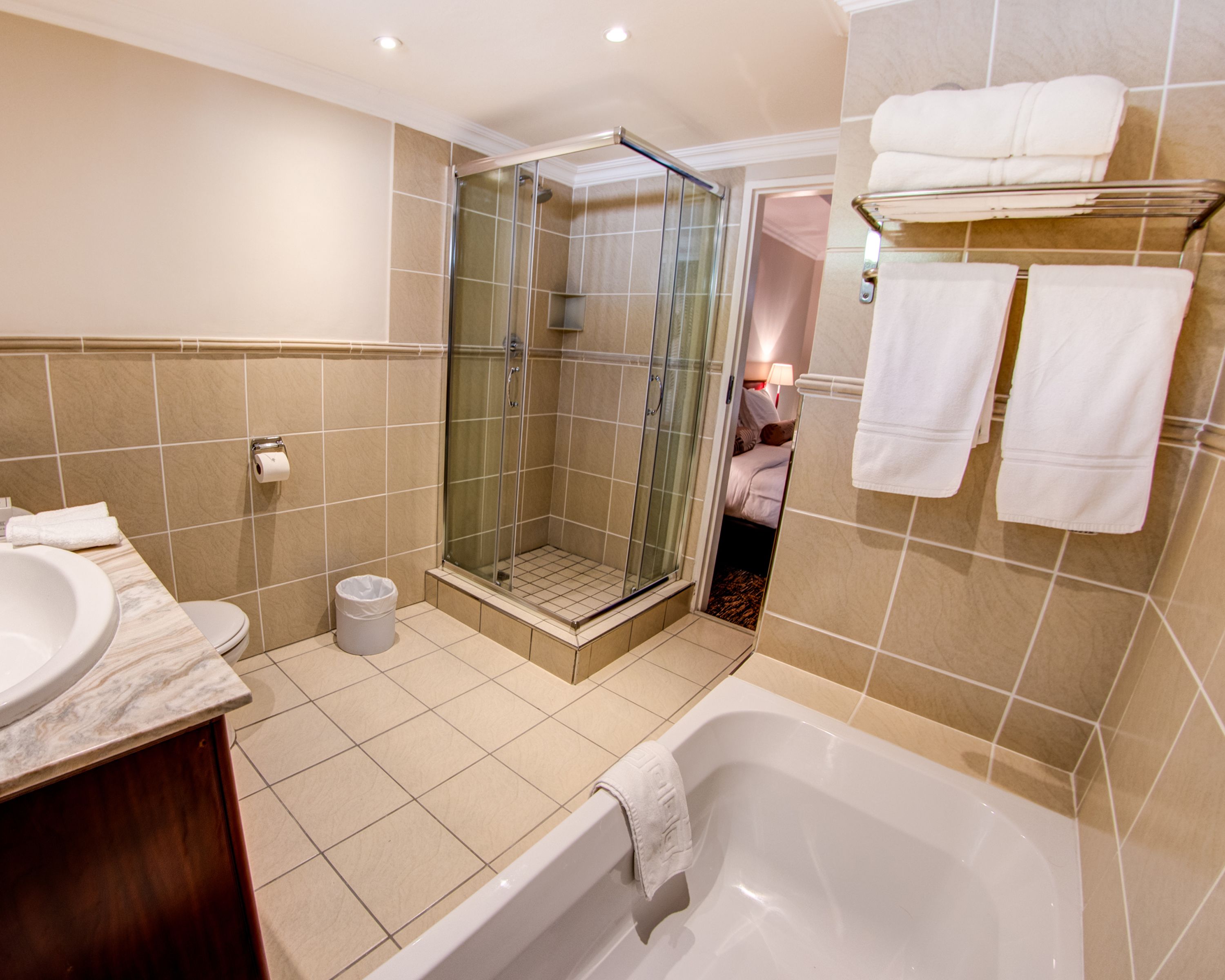 premium bedding, in-room safe, desk, blackout curtains