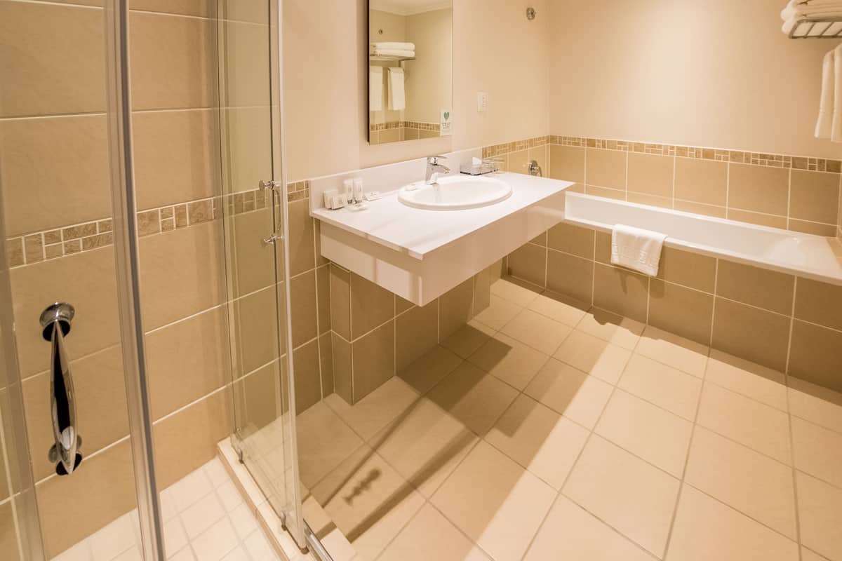 Free toiletries, hair dryer, towels, soap