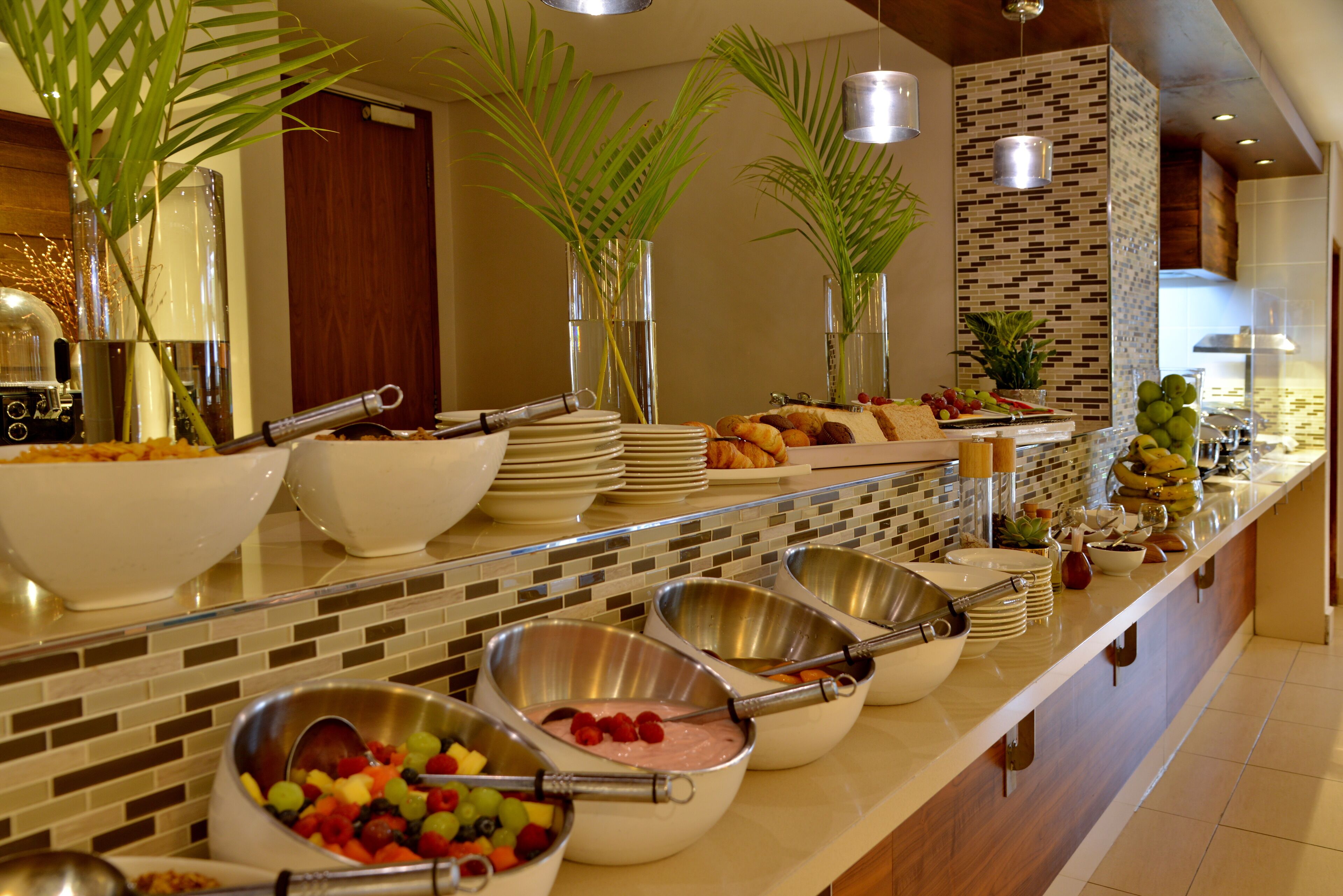 Desayuno buffet diario (ZAR 165 por persona)