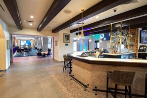 Lobby lounge, pool views, open daily