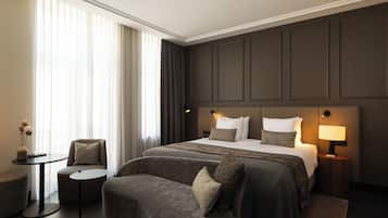 1 bilik tidur, peralatan tempat tidur premium, bar mini