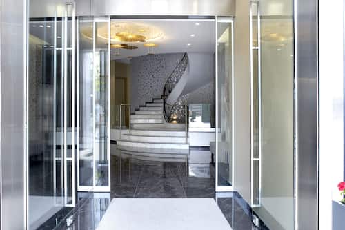 Interior entrance