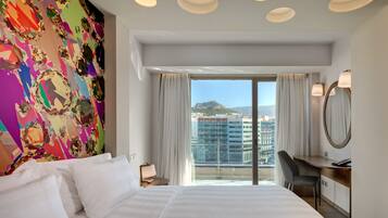 Supreme Room (Lycabettus View) | Premium bedding, in-room safe, desk, blackout drapes