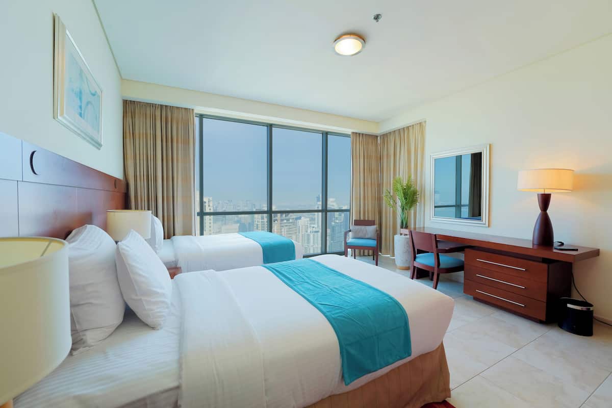 Premium Two-Bedroom Suite | 2 bedrooms, premium bedding, in-room safe, desk