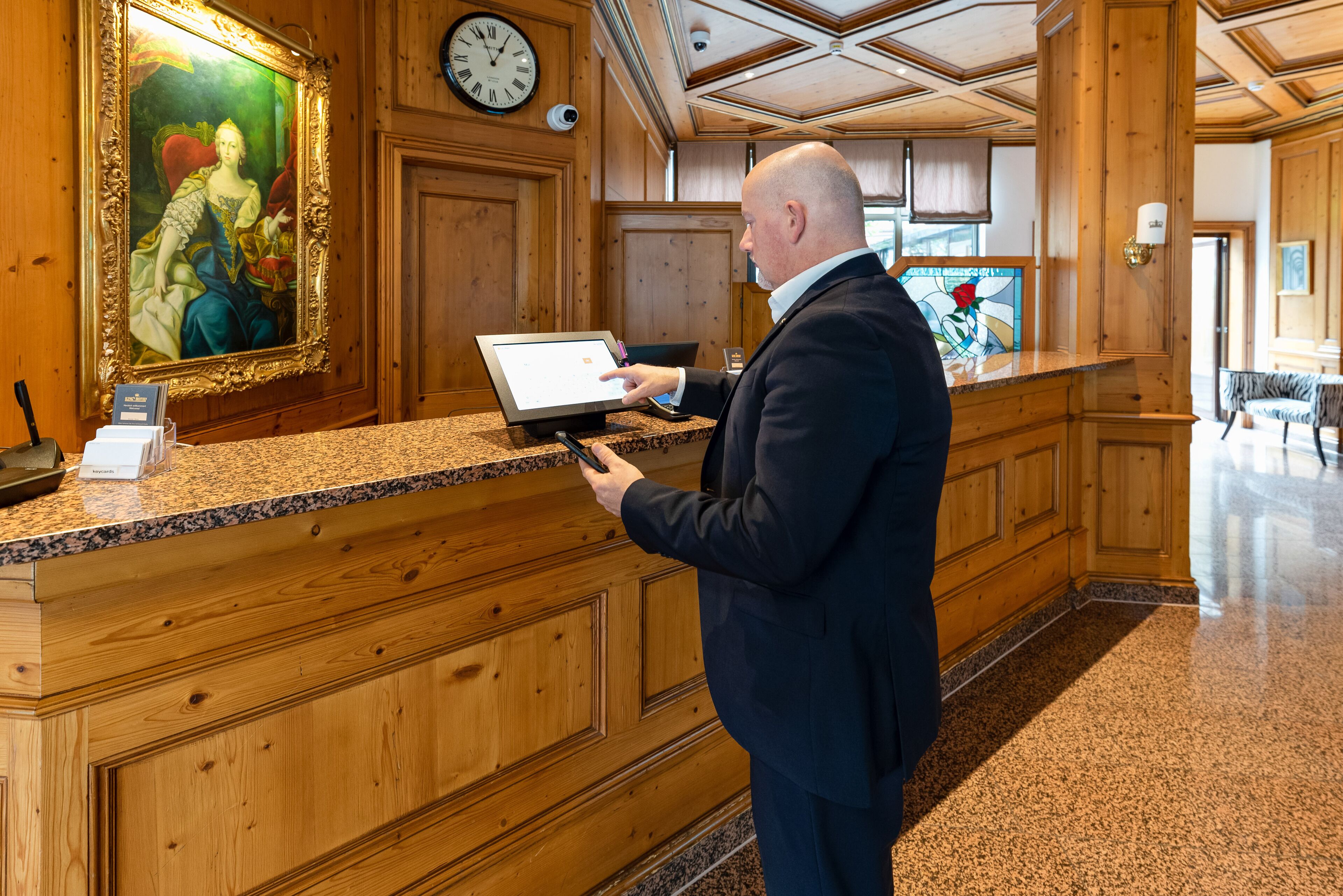 check-in/check-out kiosk