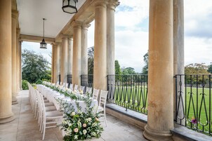 Outdoor wedding area