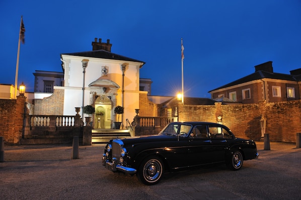 Front of property – evening/night