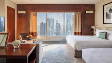 Hochwertige Bettwaren, Select-Comfort-Betten, Minibar, Zimmersafe