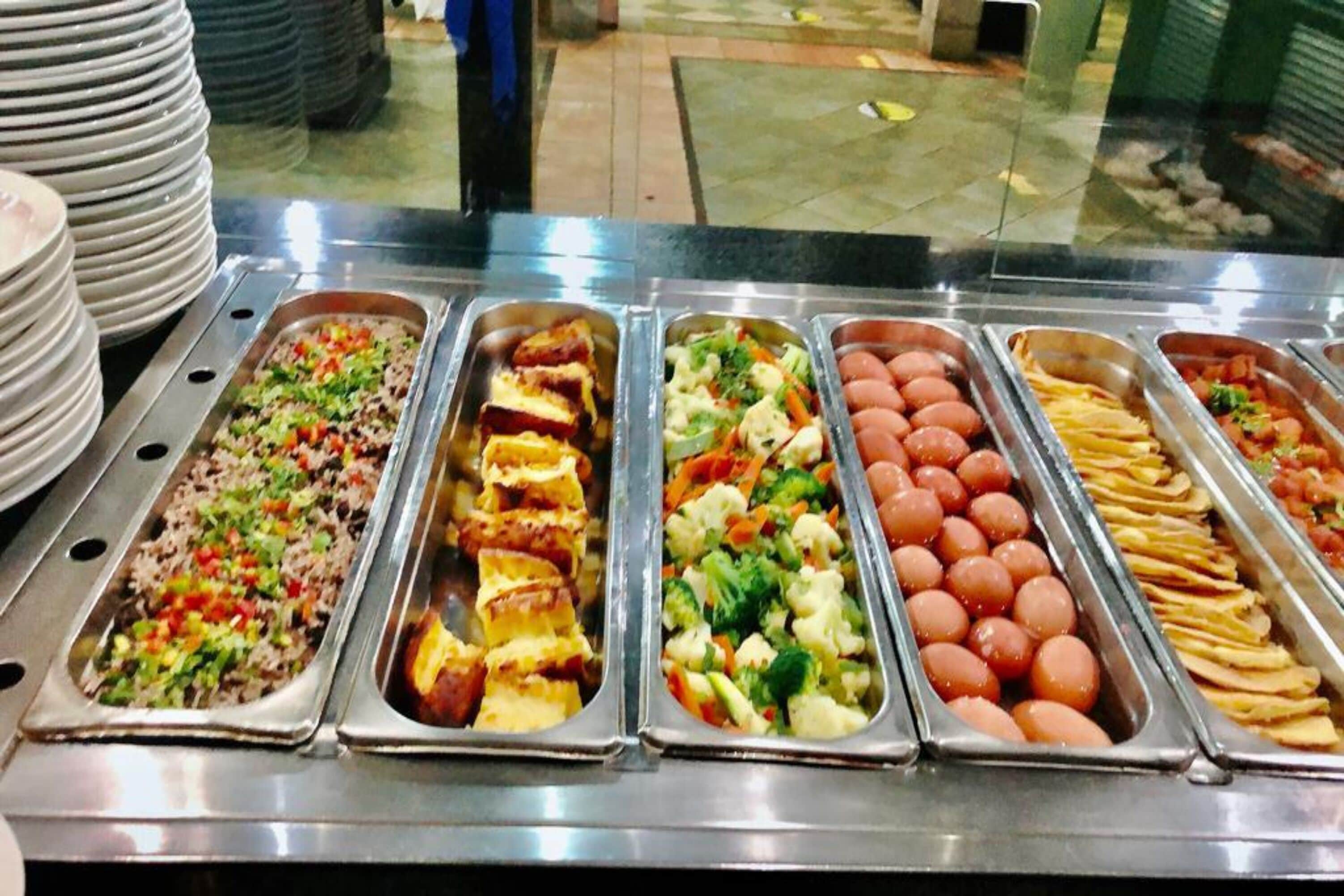 Daily buffet breakfast for a fee