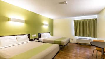 Deluxe Room, 2 Queen Beds, Non Smoking, Refrigerator & Microwave | Laptop workspace, free WiFi, bed sheets