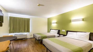 Deluxe Room, 2 Queen Beds, Non Smoking, Refrigerator & Microwave | Laptop workspace, free WiFi, bed sheets