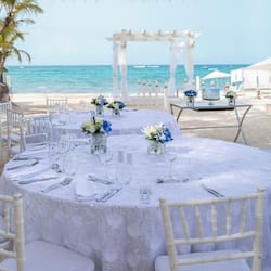Outdoor banquet area