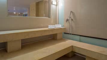 Salas de tratamientos para parejas, sauna, baño turco