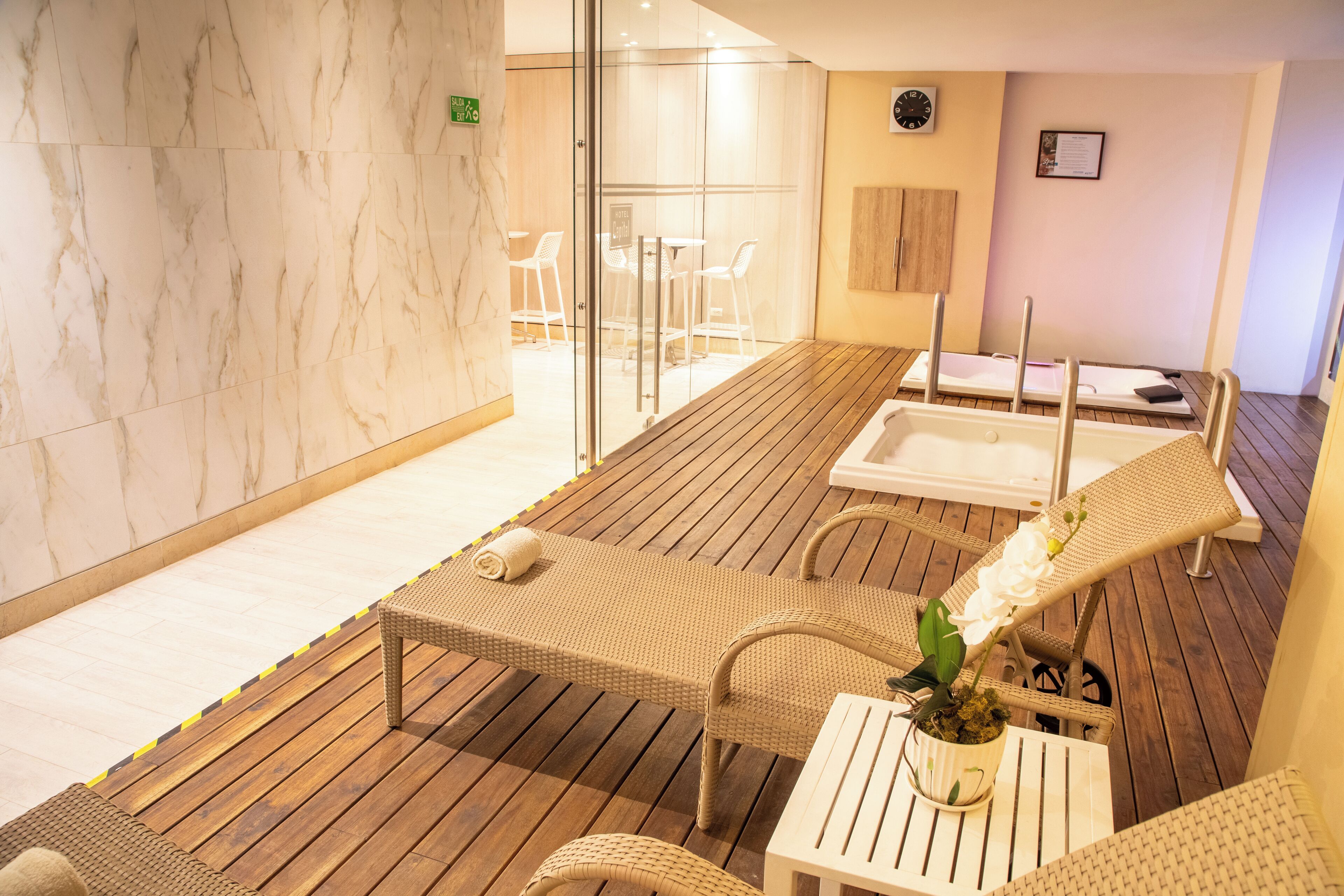 Behandlingsrum til par, sauna, dampbad