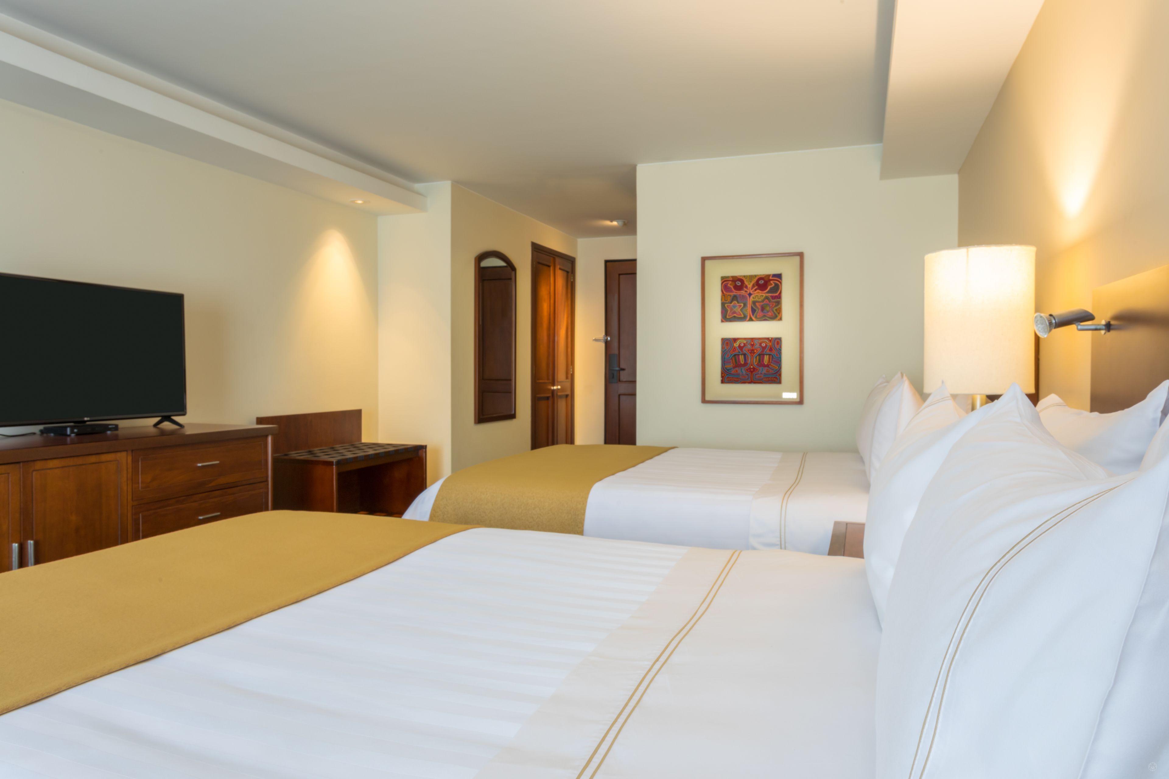superior room, 2 double beds | premium bedding, down duvets, memory-foam beds, minibar