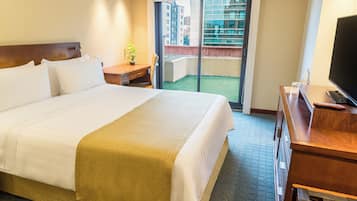 Premium bedding, down duvets, memory-foam beds, minibar