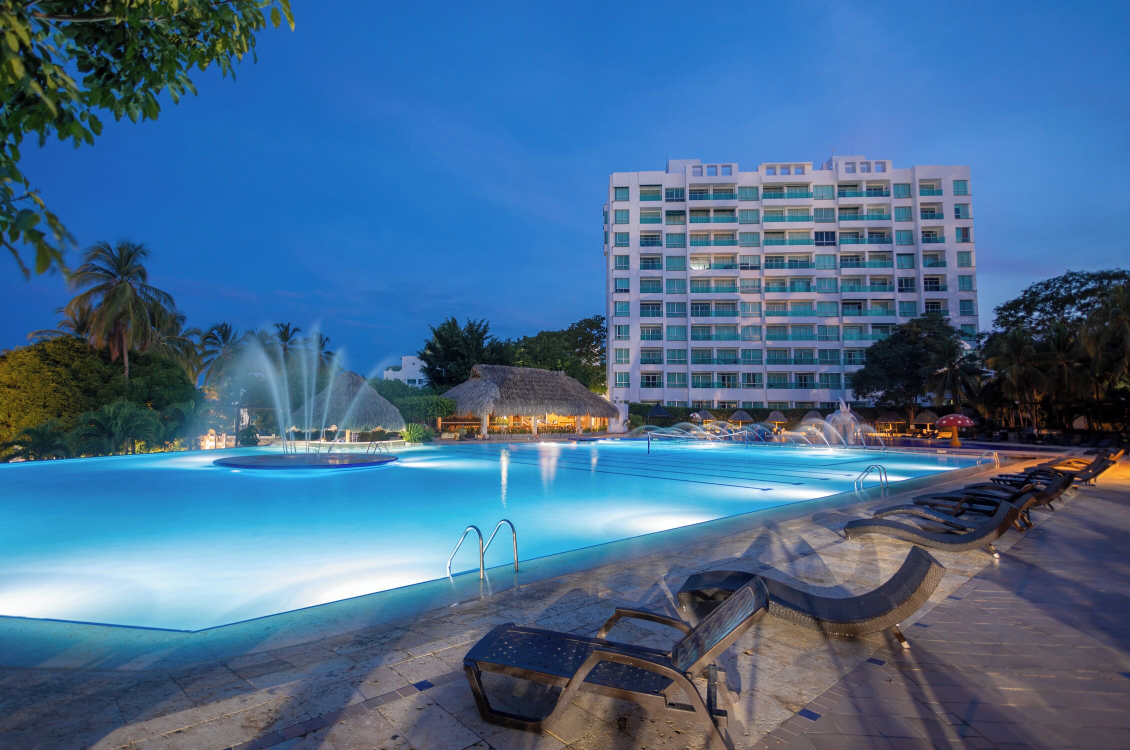 2 outdoor pools, open 9 am to 9:00 pm, pool umbrellas, pool loungers