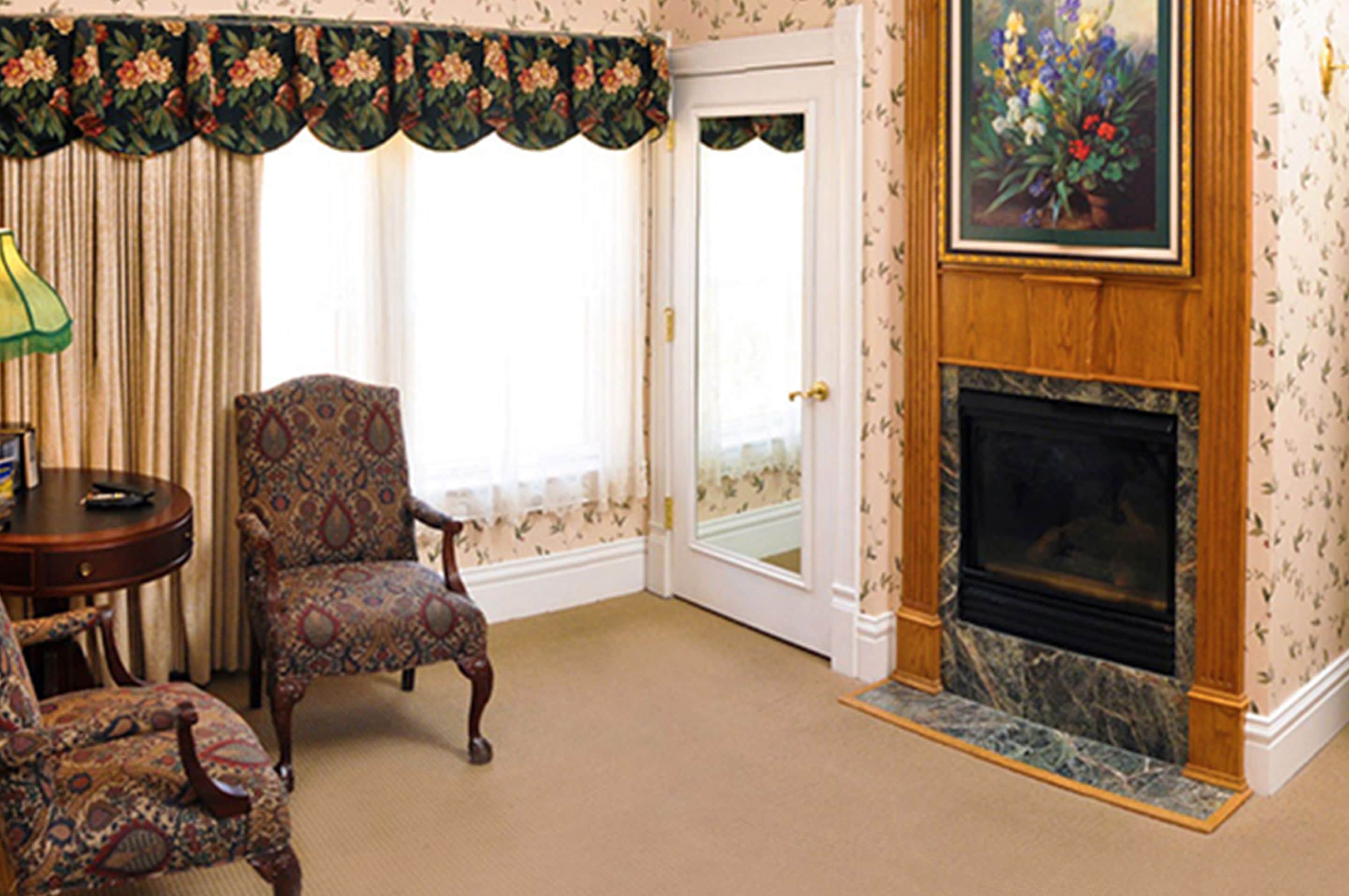 charles dickens suite | living area | 42-inch flat-screen tv with cable channels, tv, streaming services